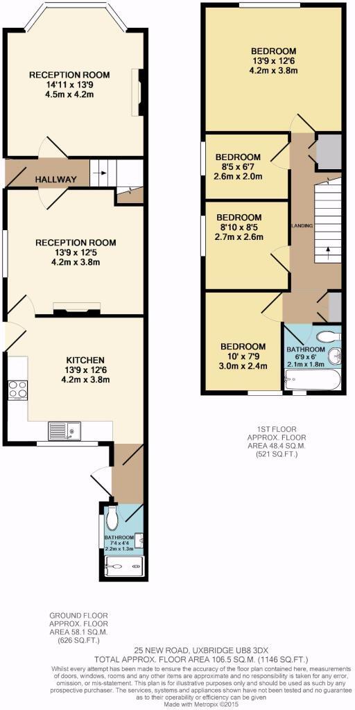 25, New Road, HIllingdon floorplan
