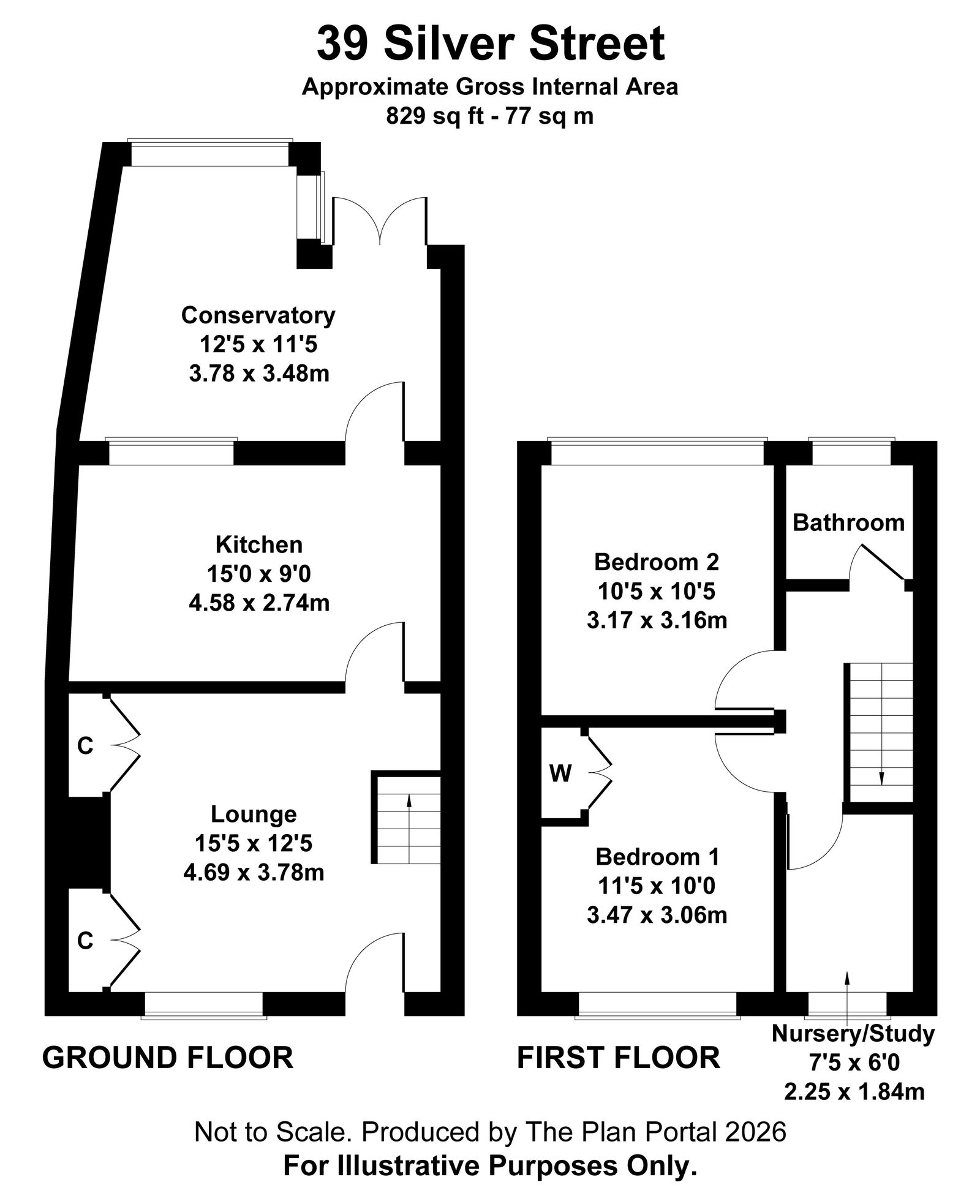 39, Silver Street, Baldock floorplan