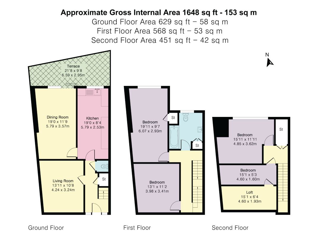1, Hillstowe Street, London floorplan