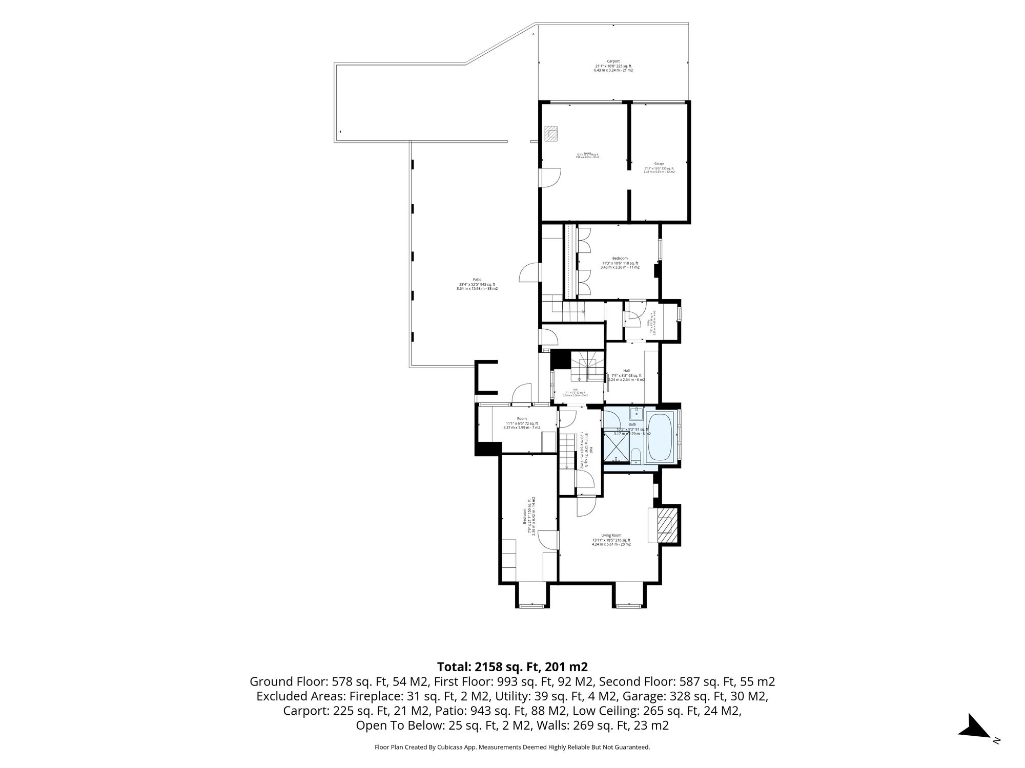 1a Clouds, Duns floorplan