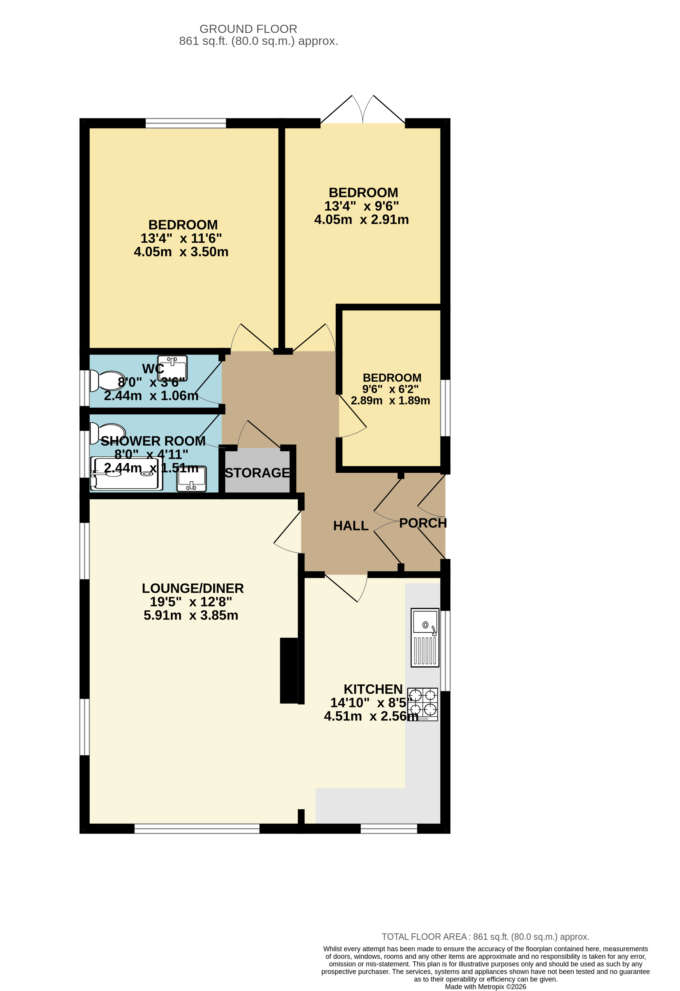2, Rose Acre, Bristol floorplan