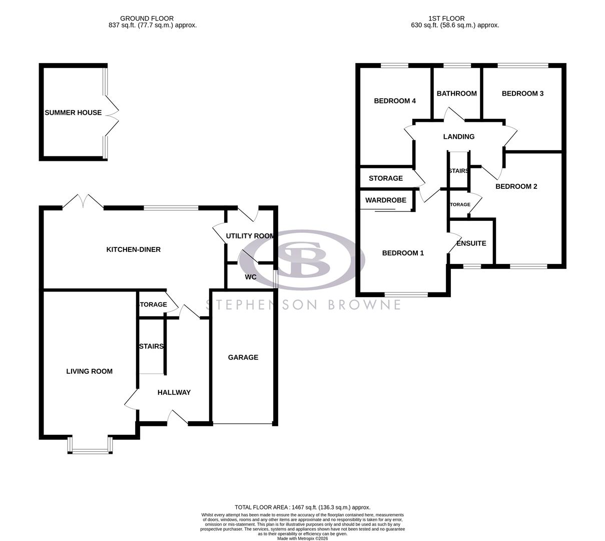 10, Burgess Grove Alsager, Stoke-On-Trent floorplan