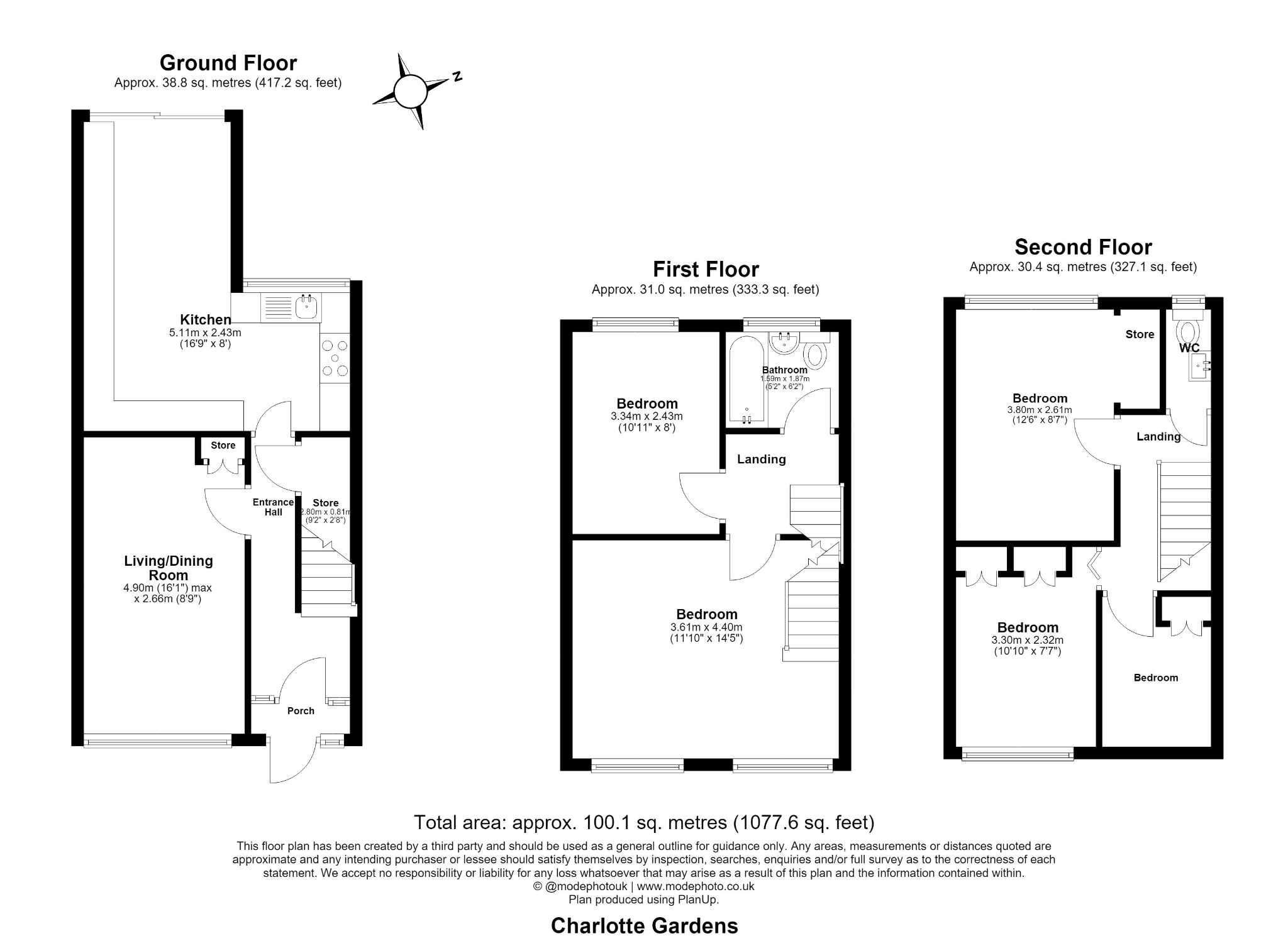 51 Charlotte Gardens, Romford, Greater London floorplan