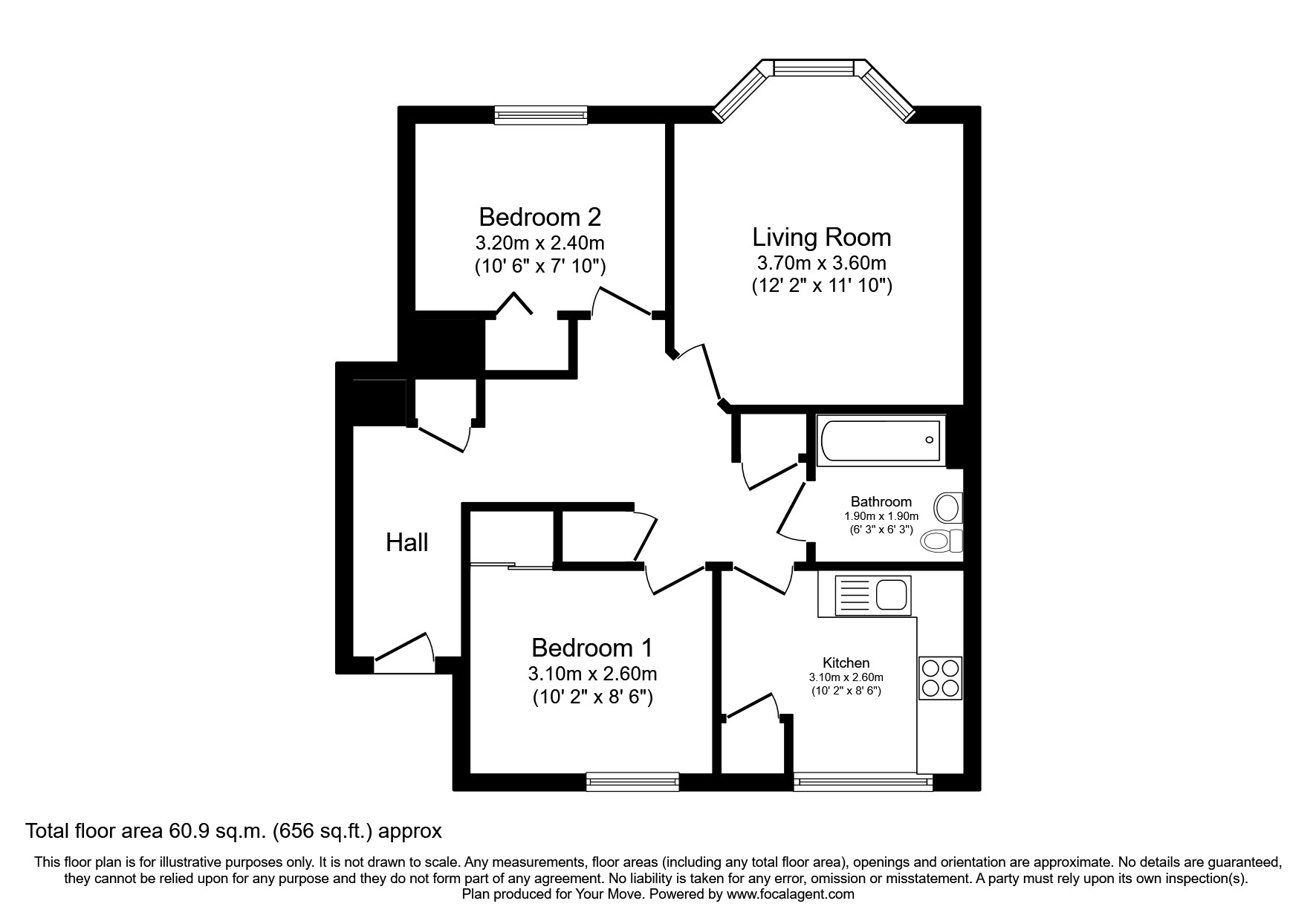 Osprey Crescent, Dunfermline, Fife KY11, 2 bedroom flat for sale