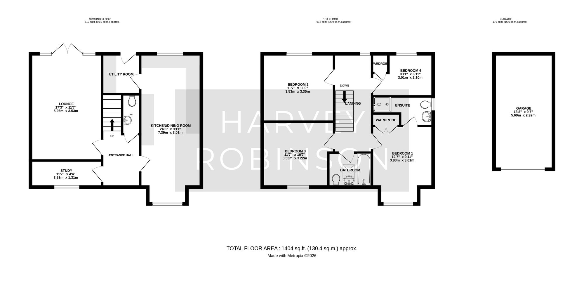 11 Wood Ridge Crescent, St. Neots floorplan