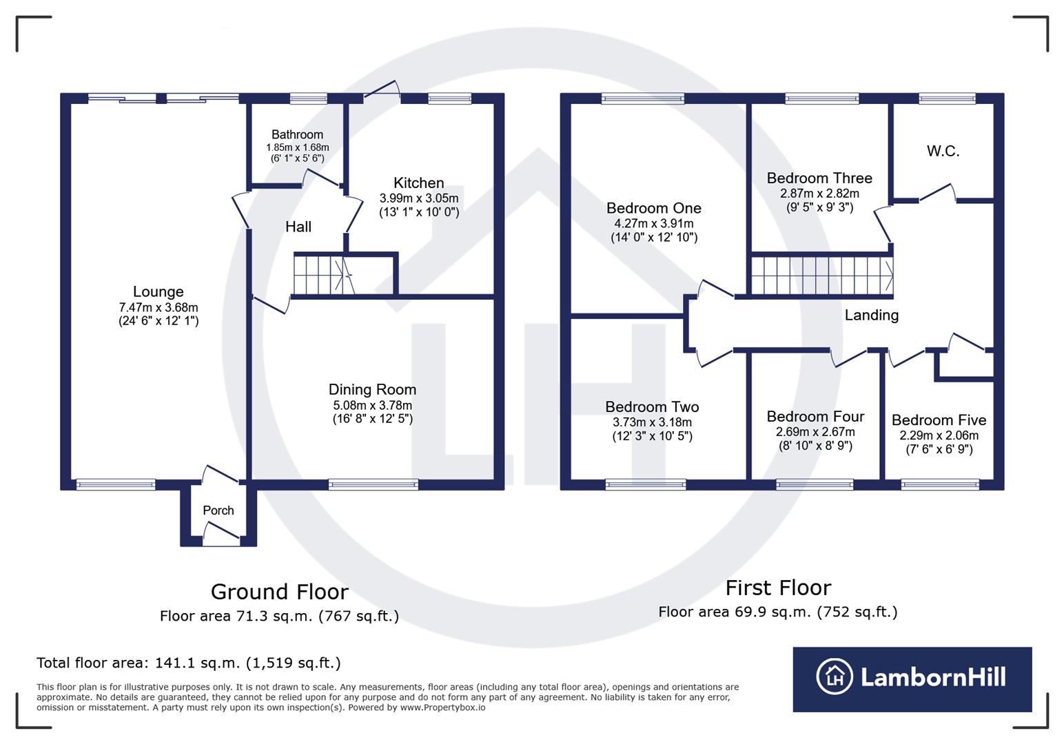 1, Whitcombe Close, Chatham floorplan