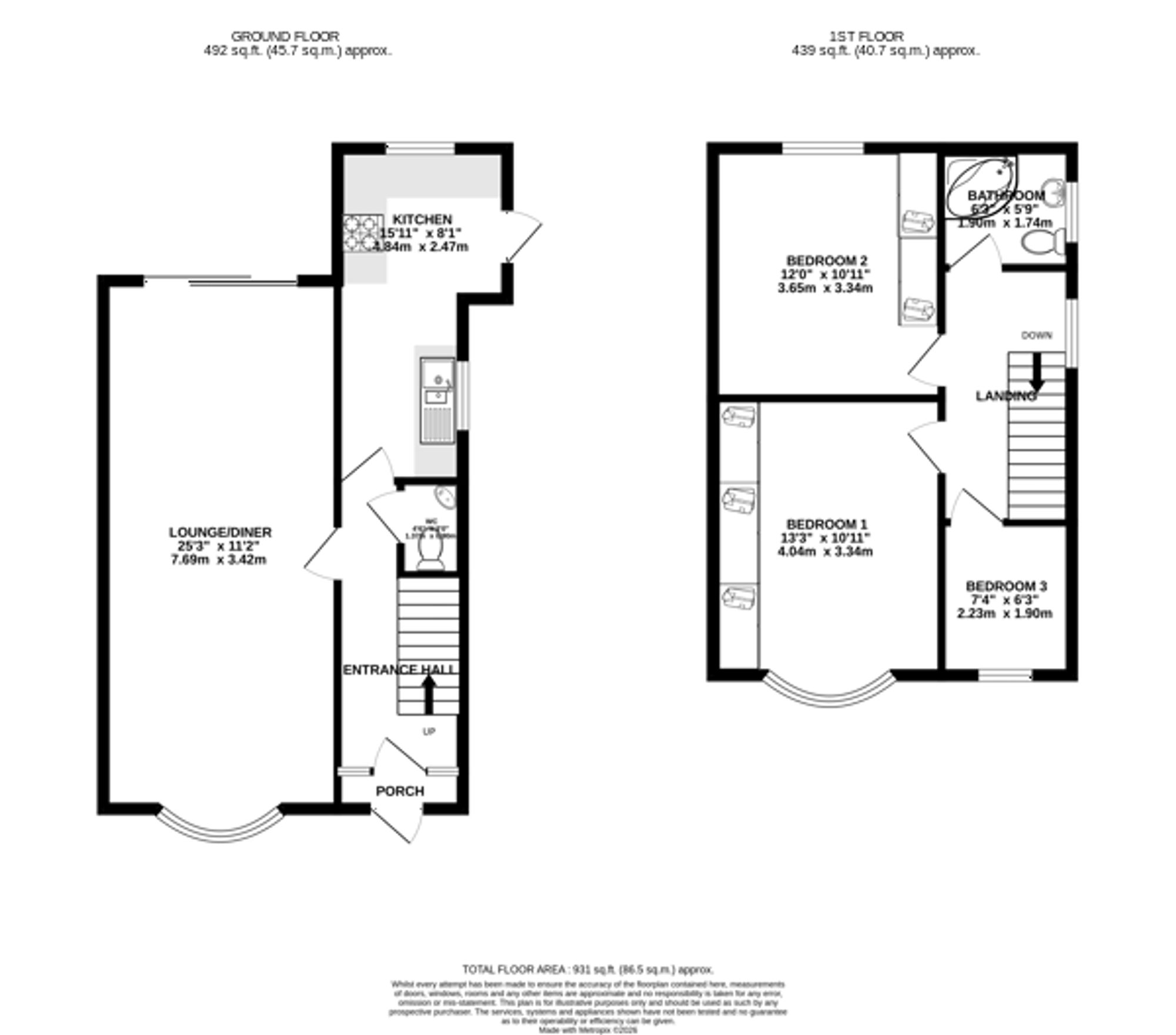 20 Aberdale Road, Leicester floorplan