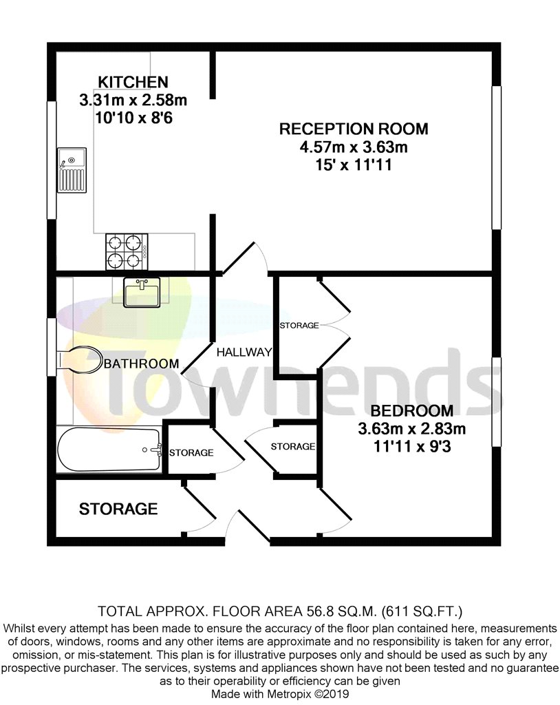 1 Bedrooms Flat to rent in Garratt Lane, Tooting, London SW17