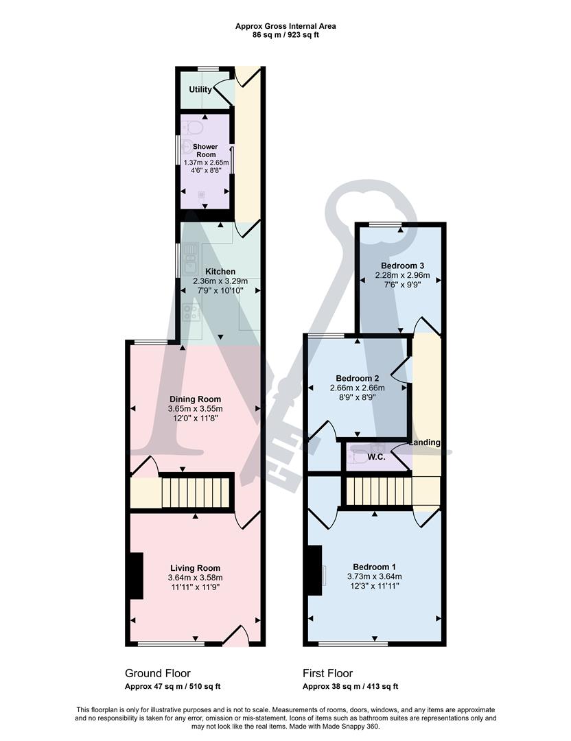 25, St. Saviours Road, Coalville floorplan