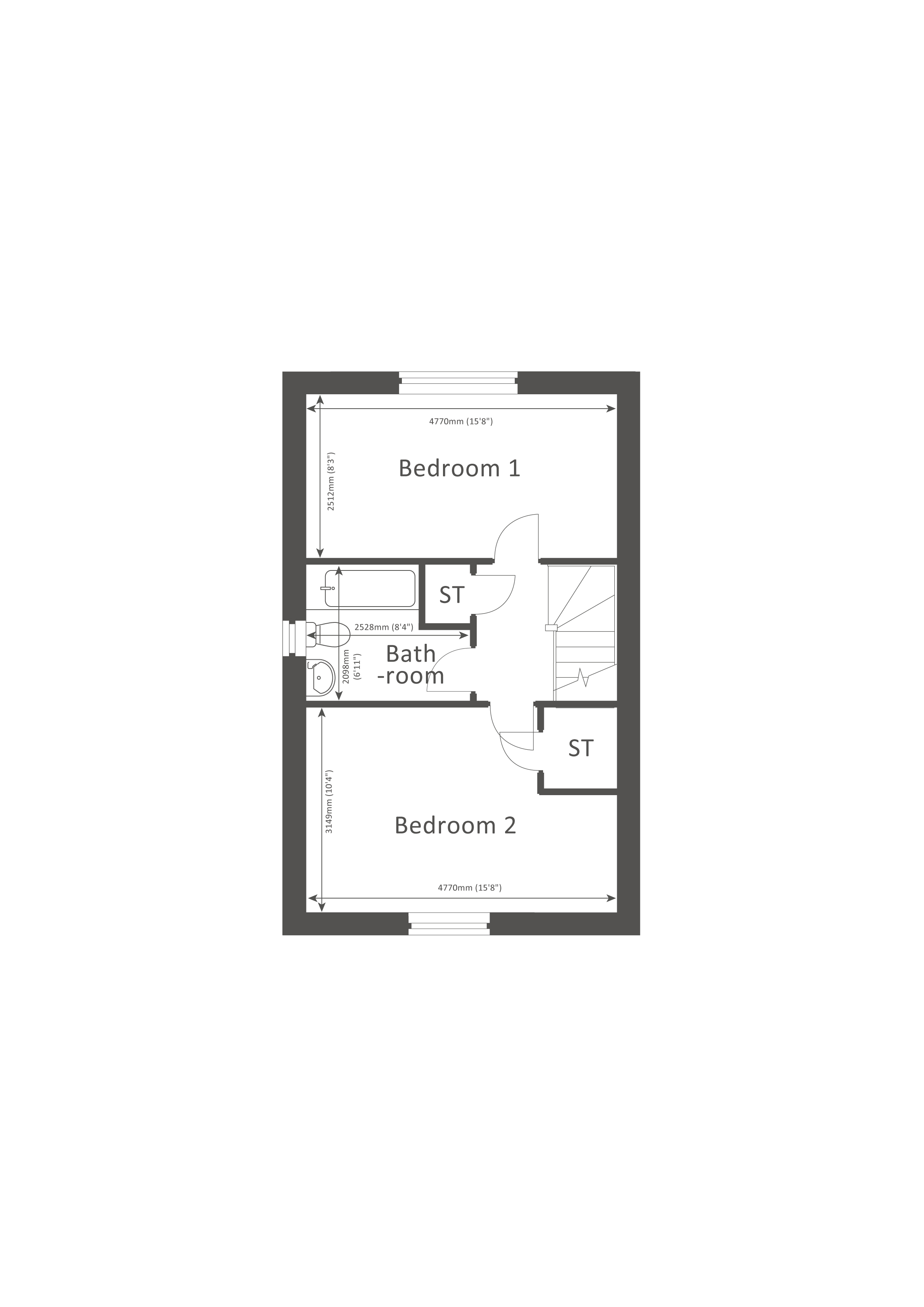 Tudor Way, Ludlow floorplan