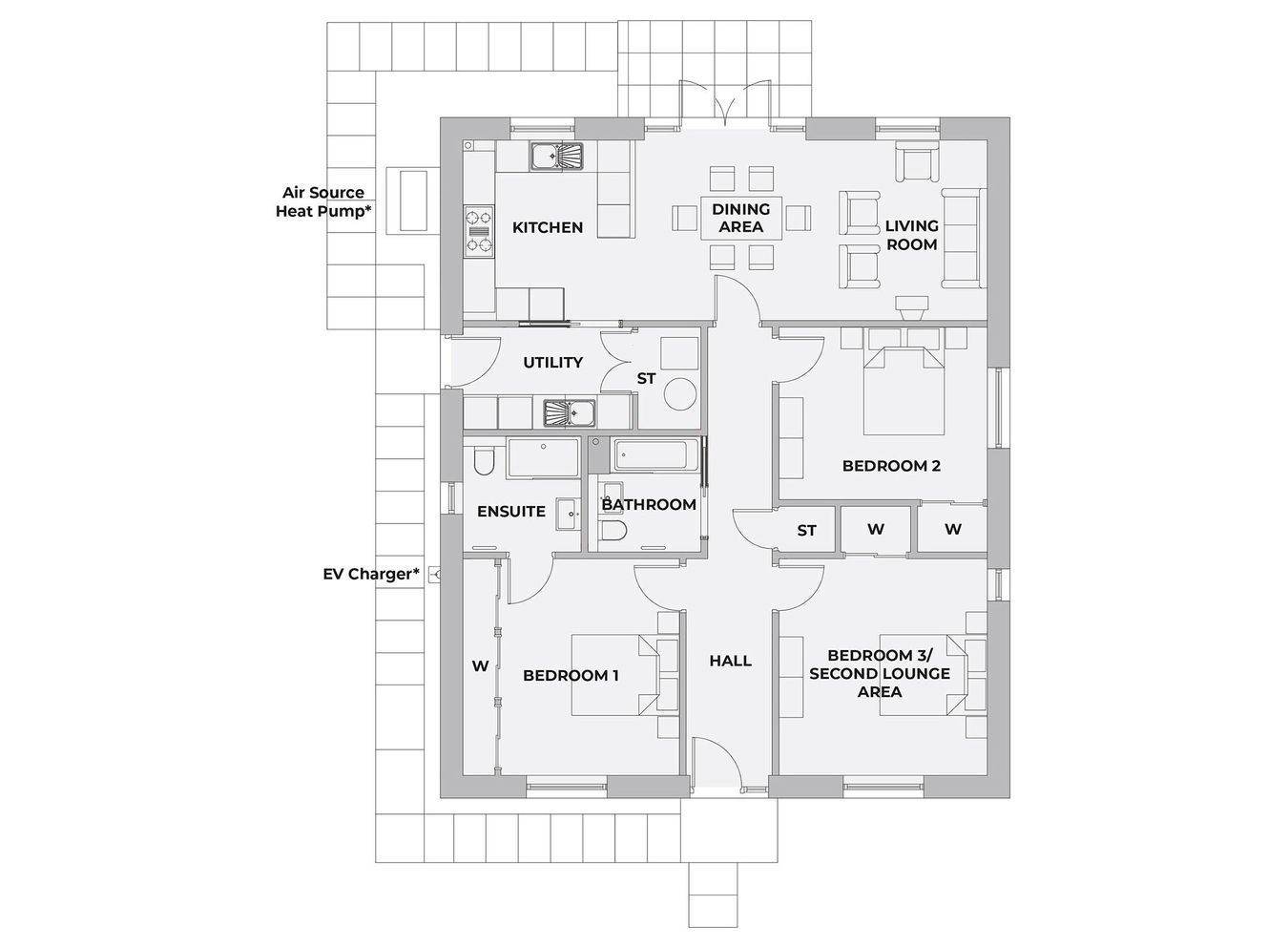 LS Homes, The Thistle - Plot 3, Powmill, Dollar floorplan