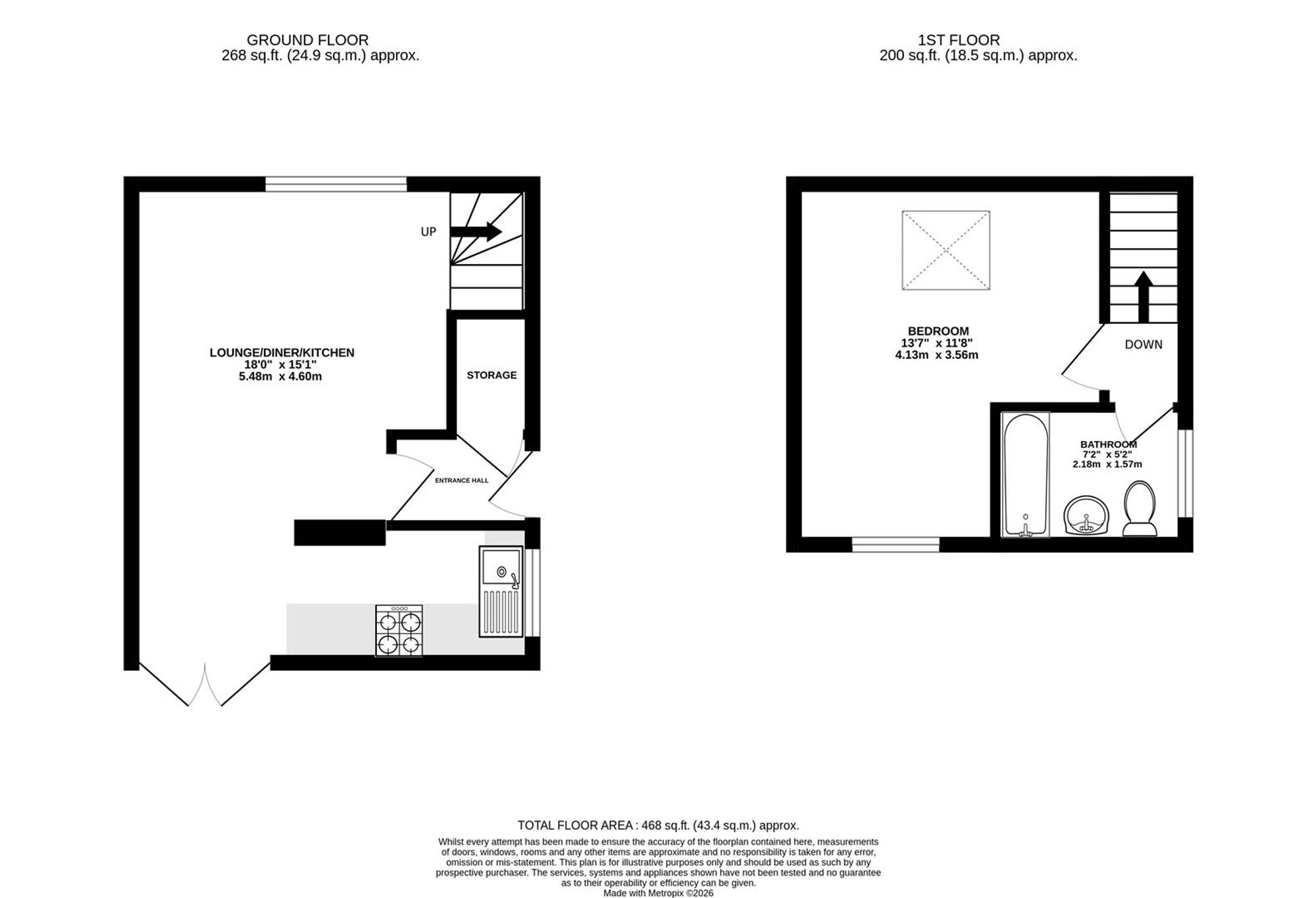 14 Wellspring Close, Chesterfield floorplan
