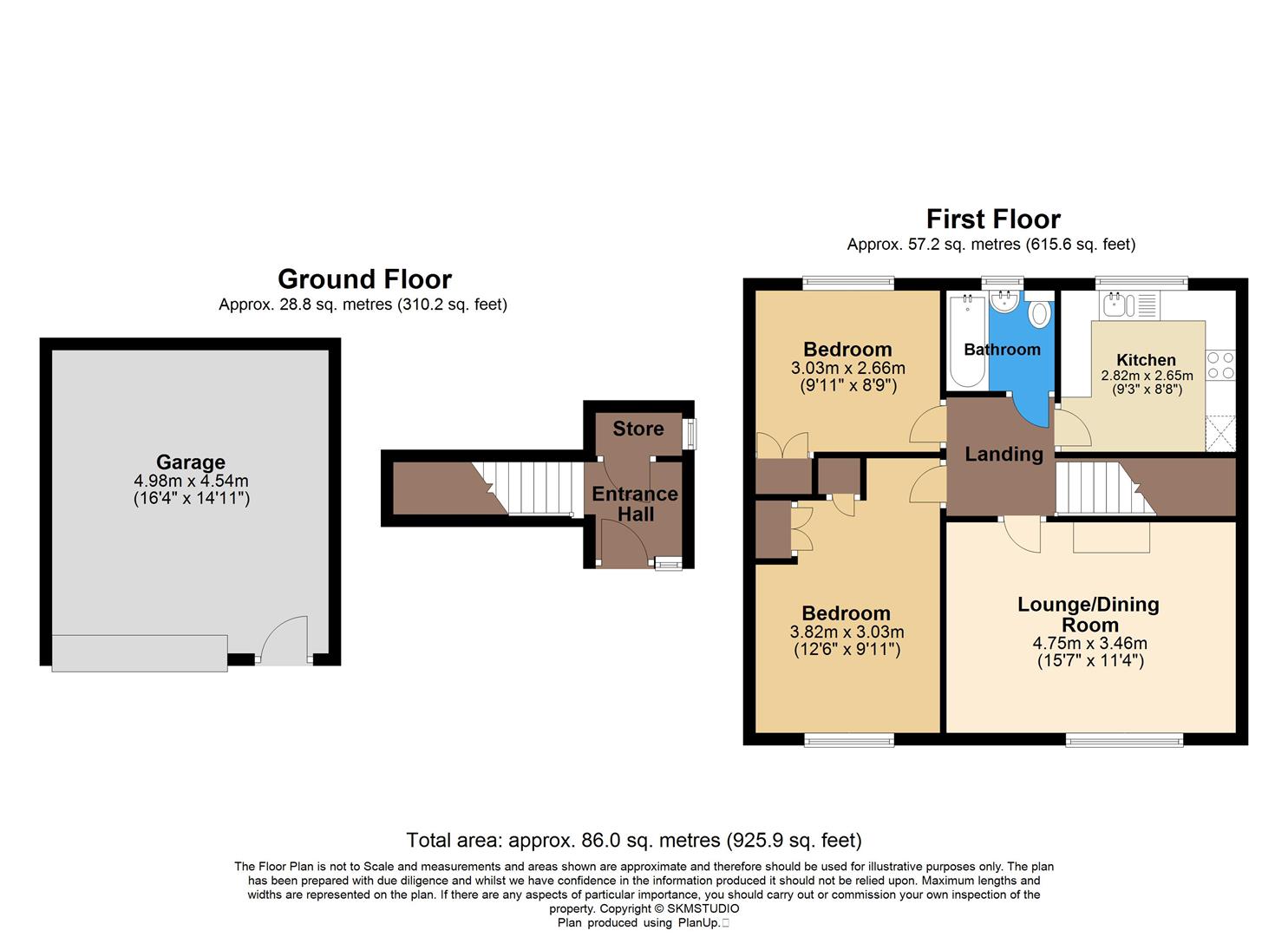 Flat 2, 150 St. Albans Road, St. Albans floorplan