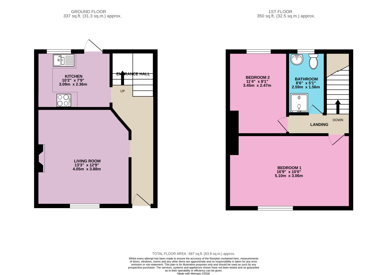 25, Prestbury Square, London floorplan
