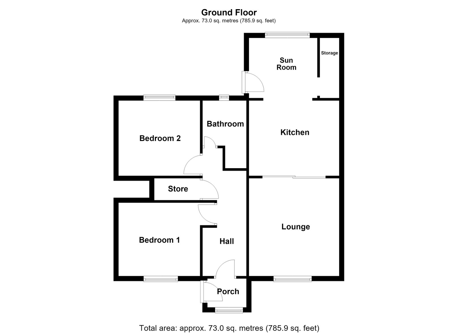 Beach Road, Bridgend floorplan