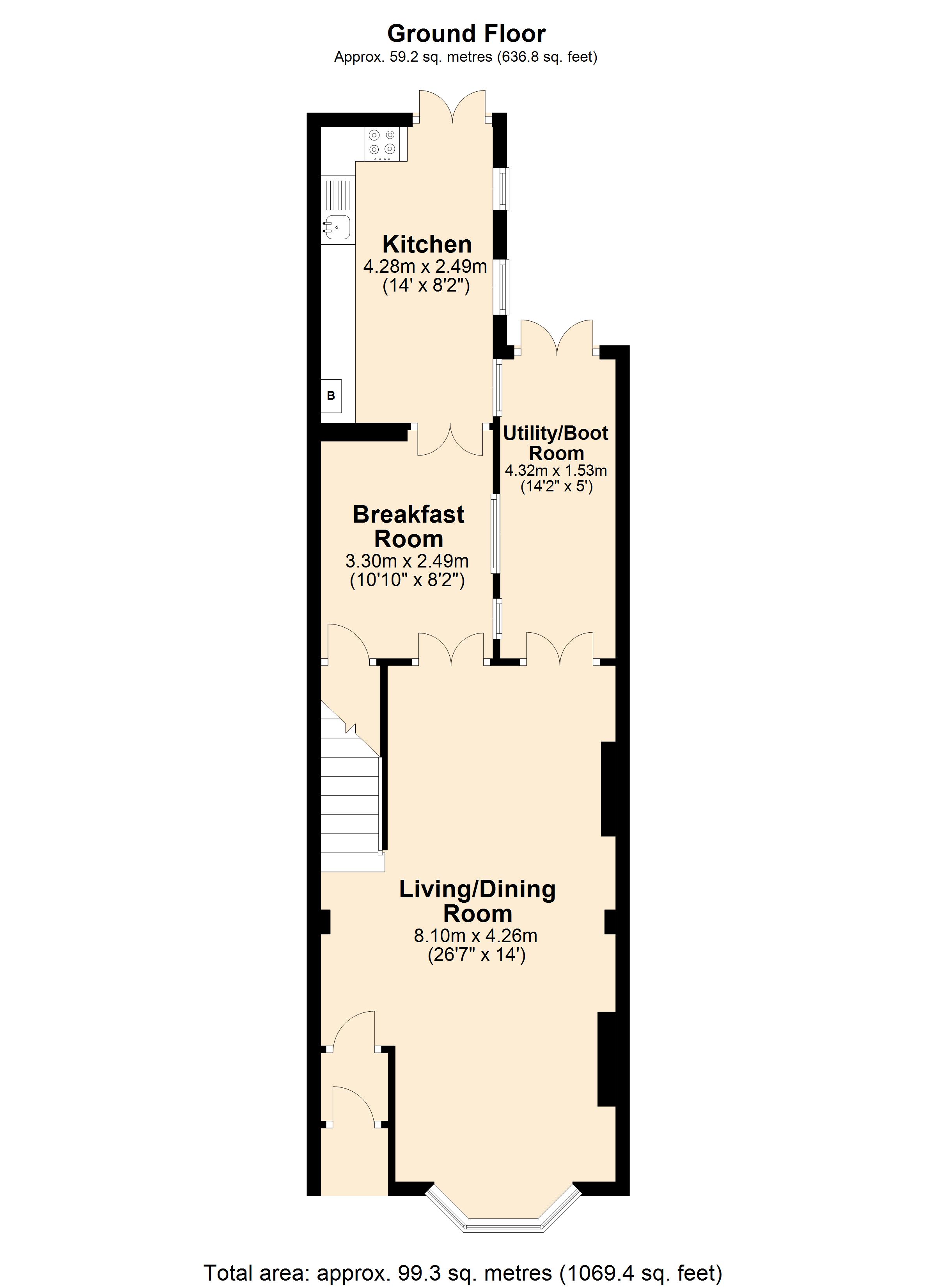 Bowden Road, Somerset BA8, 2 bedroom terraced house for