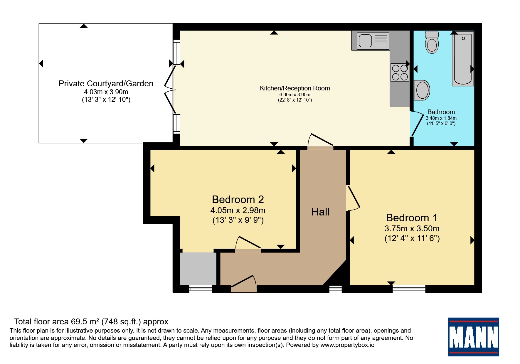 Flat 3, 19, Surrey Road, Margate floorplan