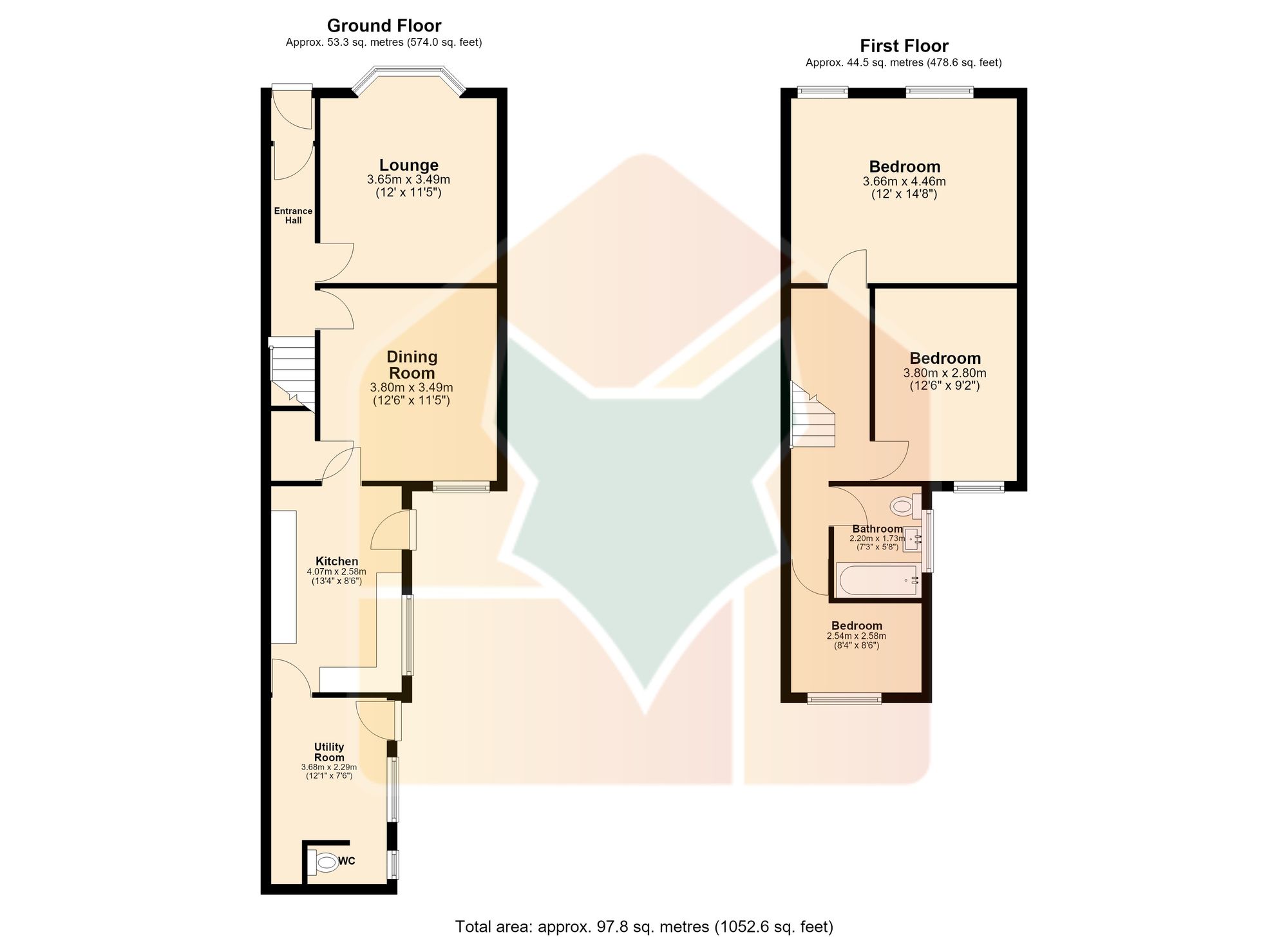 48 Edward Road, Gainsborough floorplan