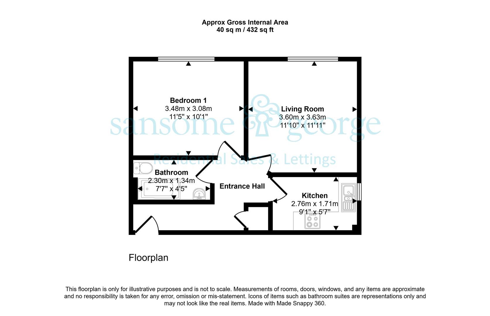 127, Elm Park, Reading floorplan