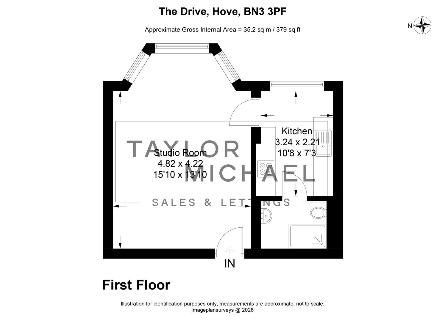 Flat 10, 59, The Drive, Hove floorplan