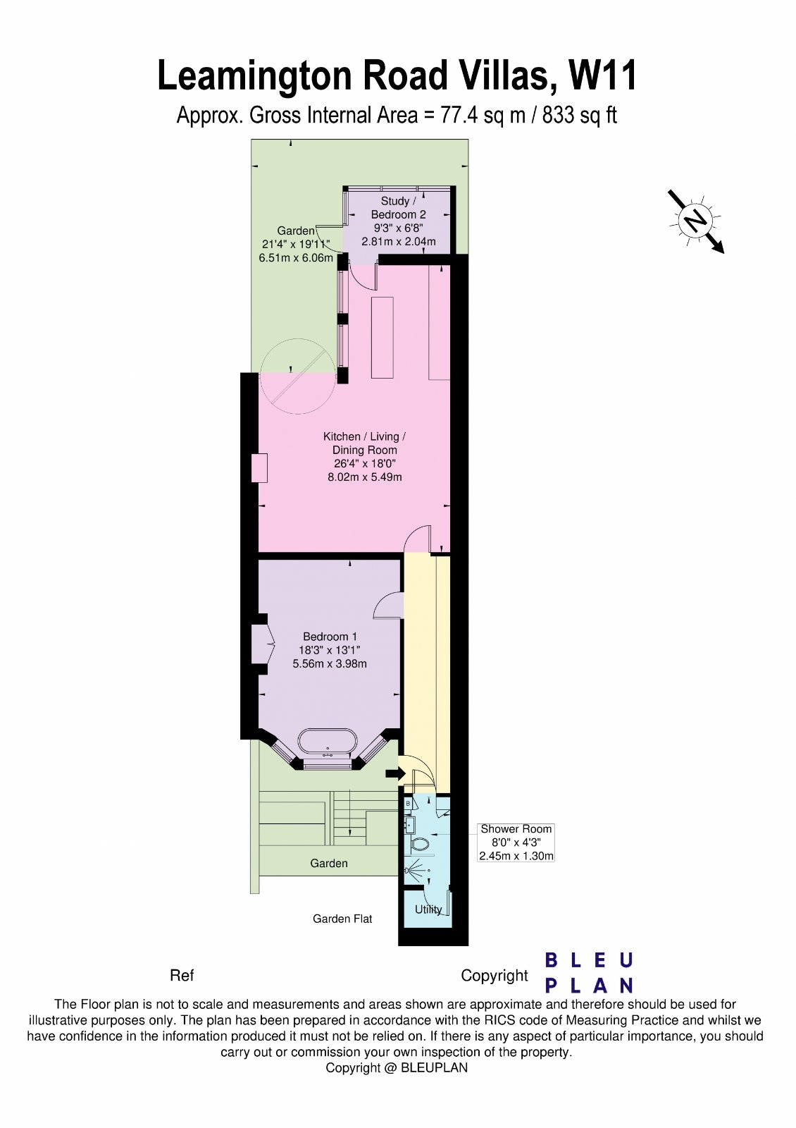 Leamington Road Villas, London W11, 2 bedroom flat for sale 61633077