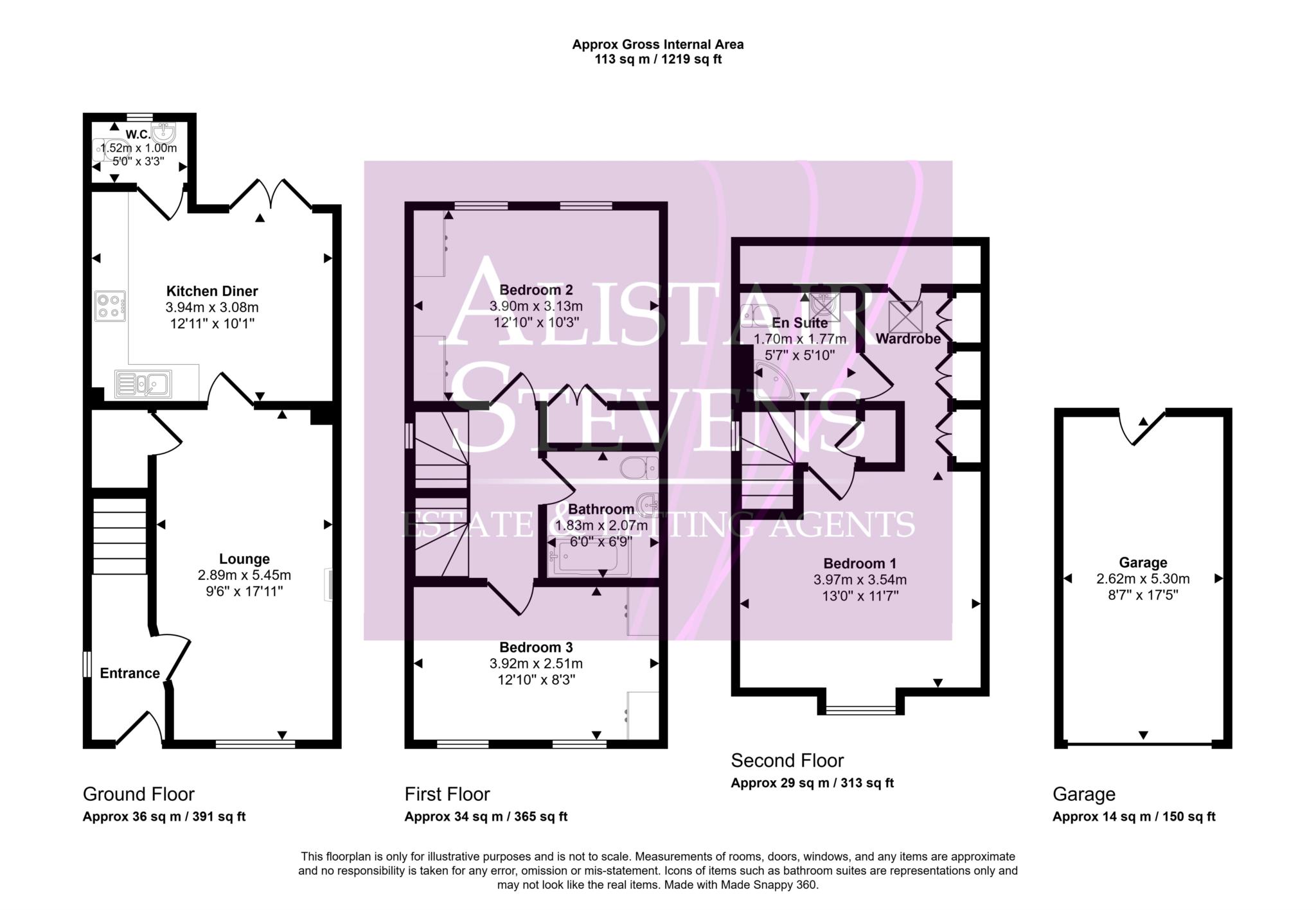 59, Windmill Close, Oldham floorplan