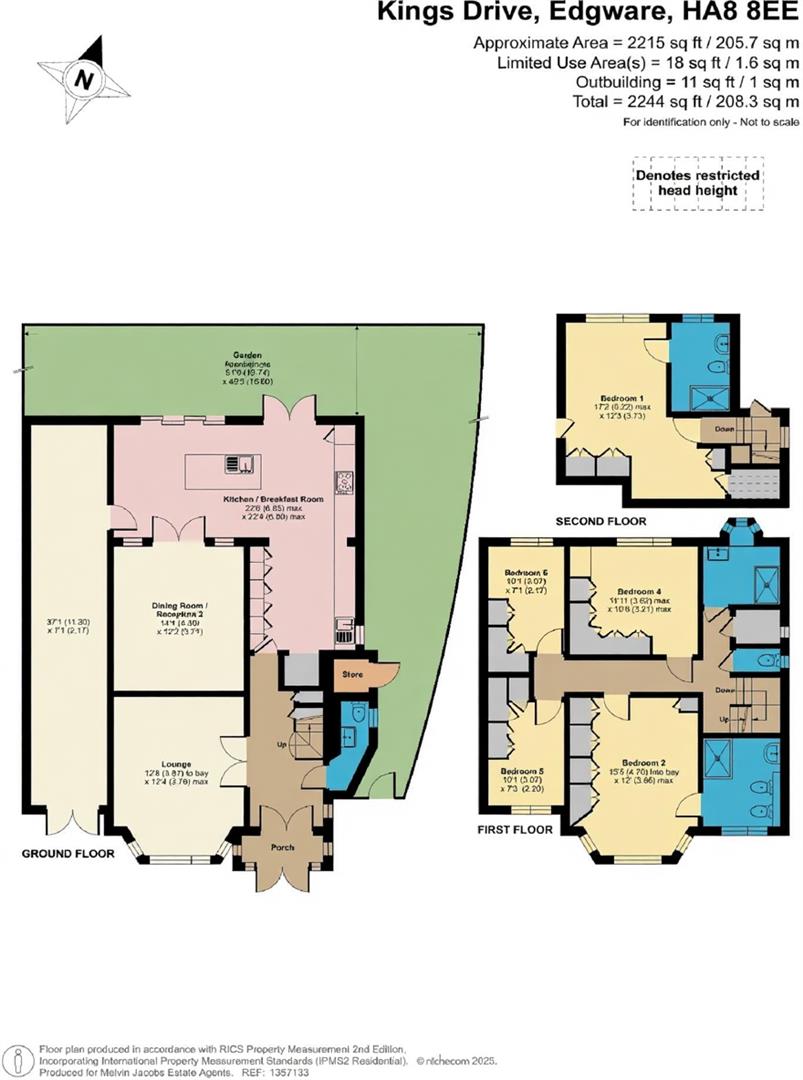 42, Kings Drive, Edgware floorplan