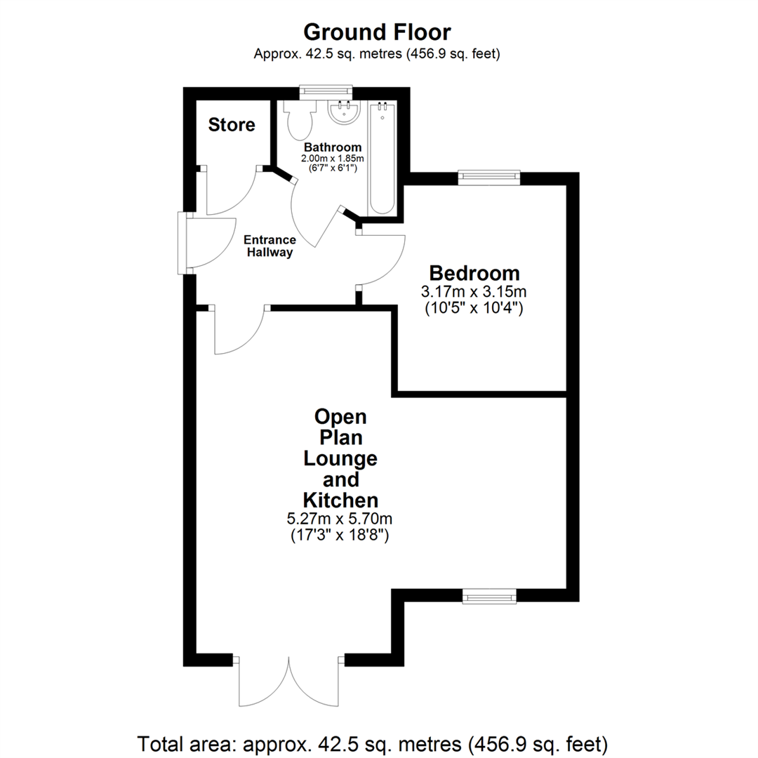 Flat 9, Lilac Lodge, Larch Road, Selby floorplan