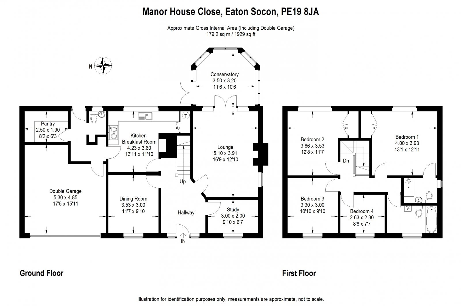 4 Bedrooms Detached house for sale in Manor House Close, Eaton Socon, St. Neots, Cambridgeshire PE19