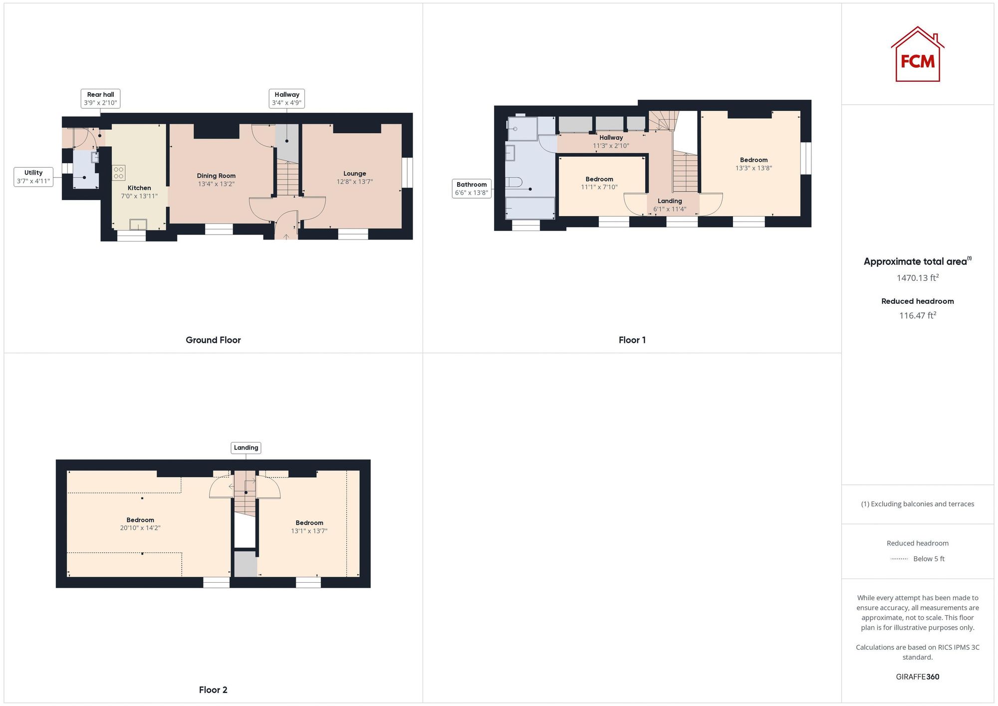 4 St. Georges Terrace, Whitehaven floorplan