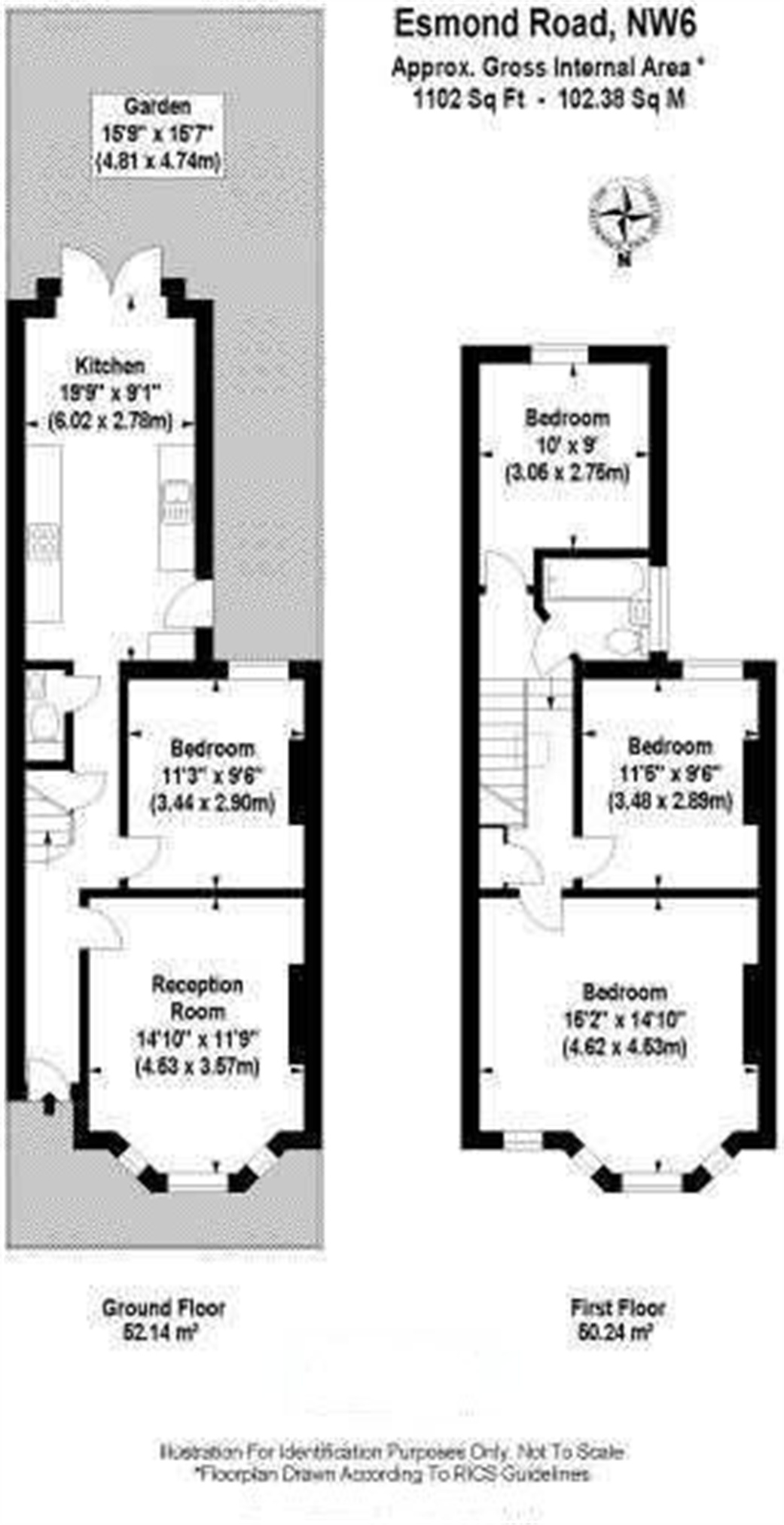 4 Bedrooms Terraced house to rent in Esmond Road, Queens Park, London NW6