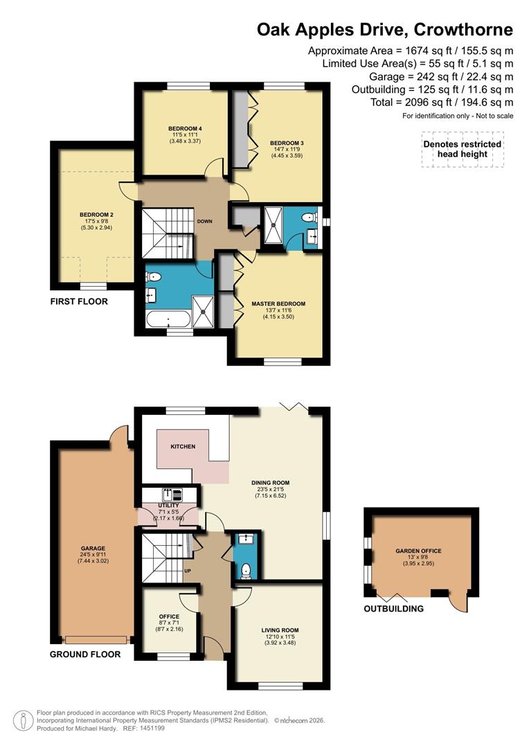 8, Oak Apples Drive, Crowthorne floorplan