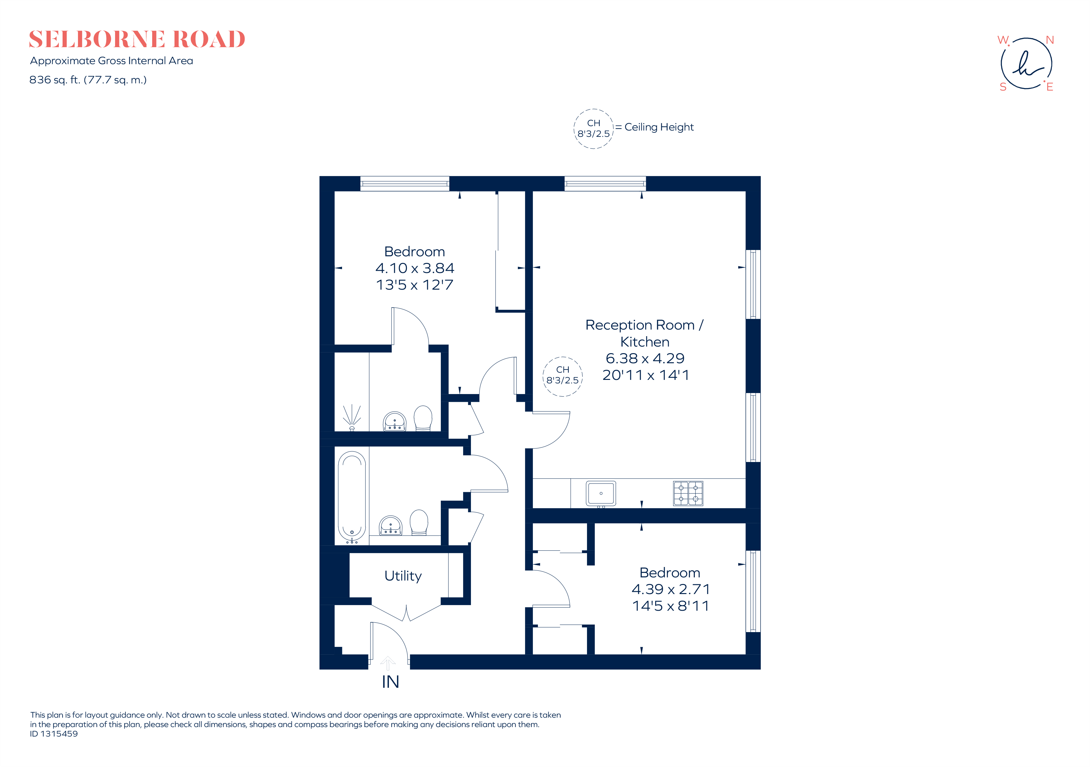 117, The Eades, 11 Selborne Road, London floorplan
