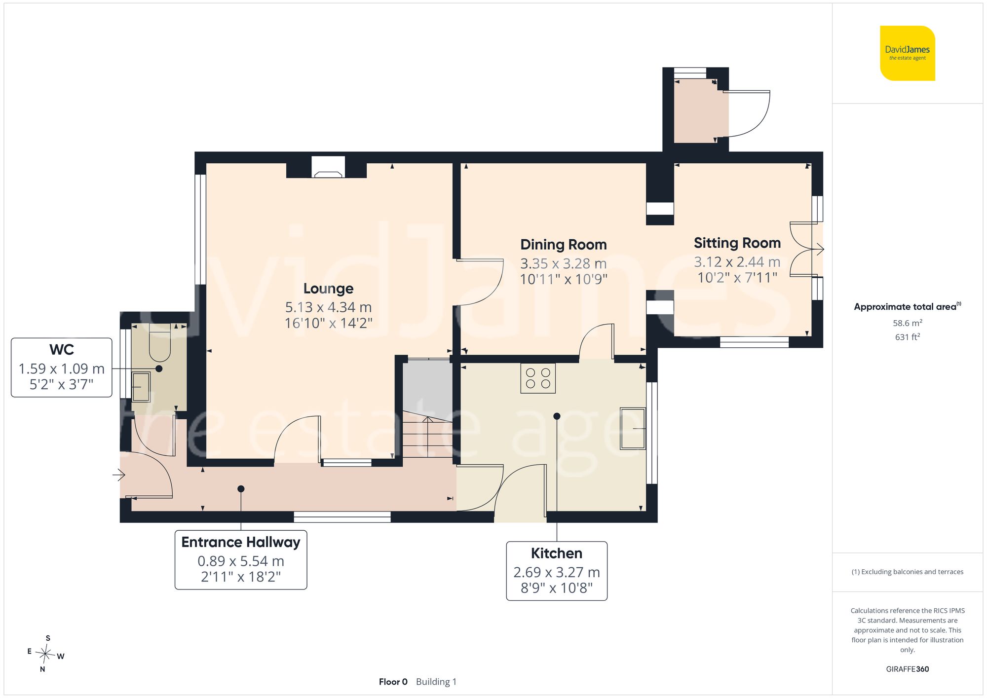 48 Glendale Close, Nottingham floorplan