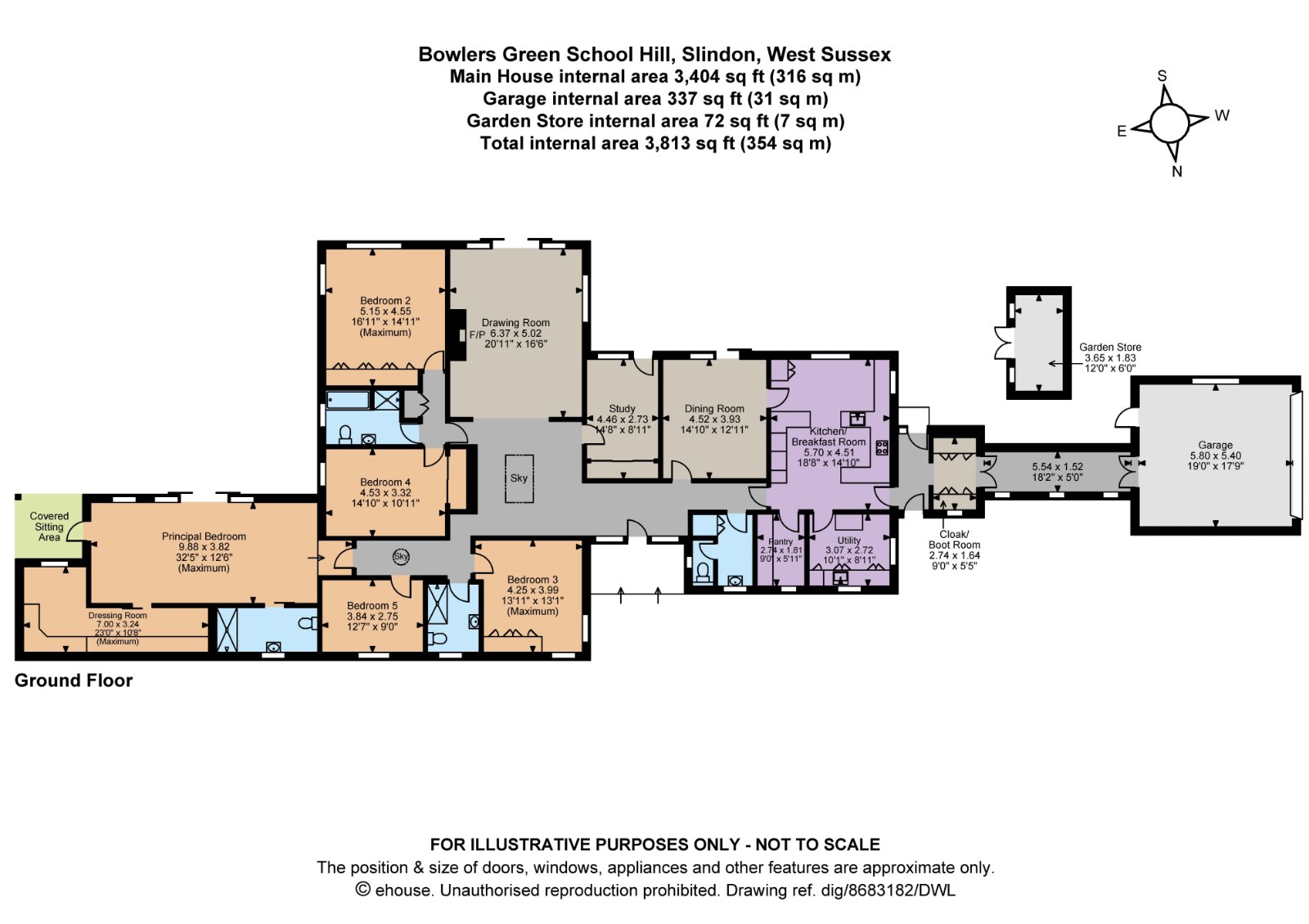 Bowlers Green,, School Hill, Arundel floorplan