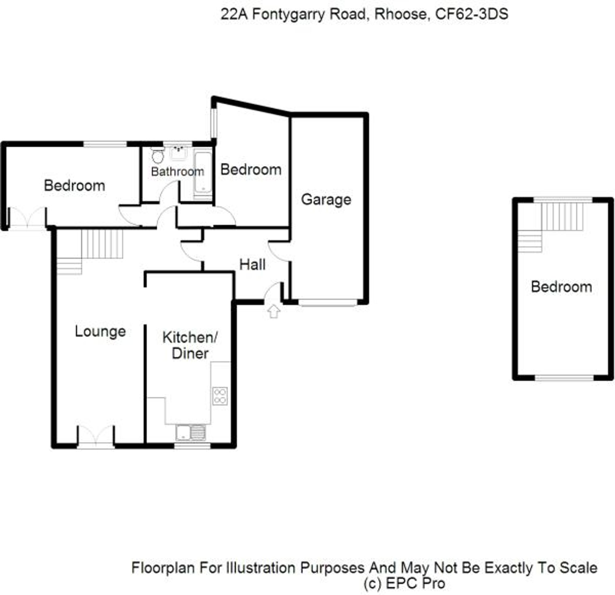 22a Fontygary Road, Barry floorplan