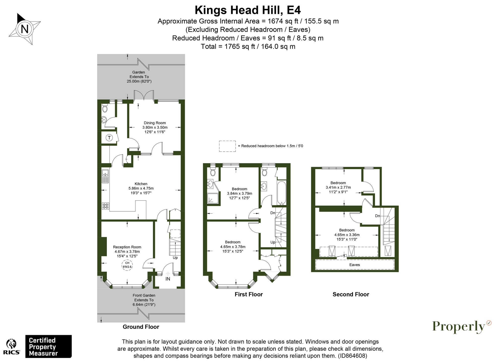 Kings Head Hill, North Chingford E4, 4 bedroom terraced house for sale