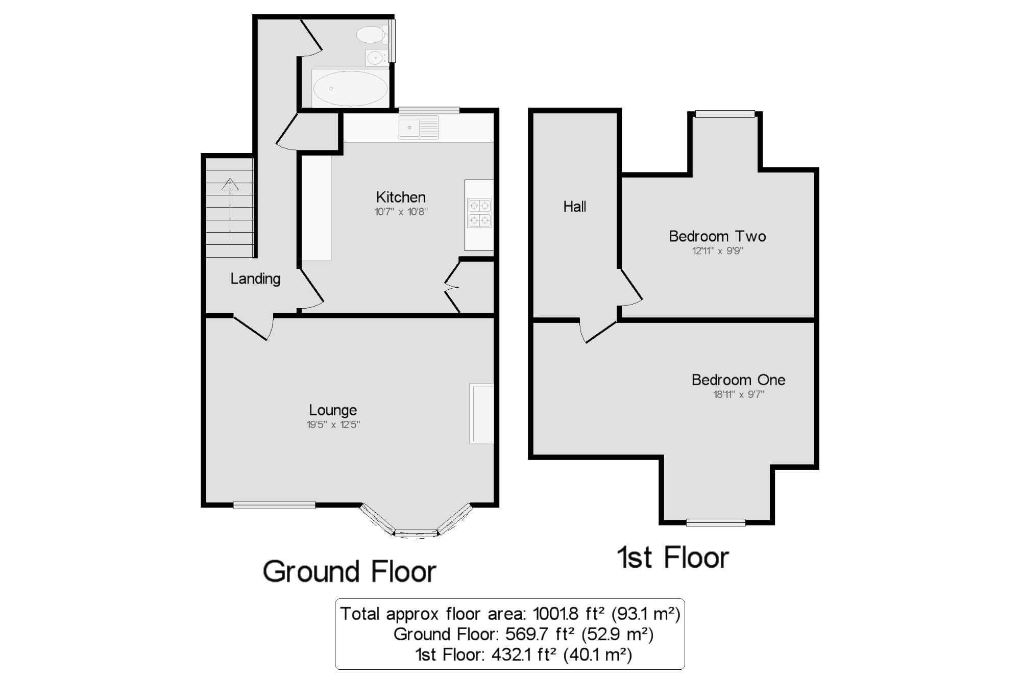 2 Bedrooms Flat for sale in Goldington Avenue, Bedford, Bedfordshire, . MK40