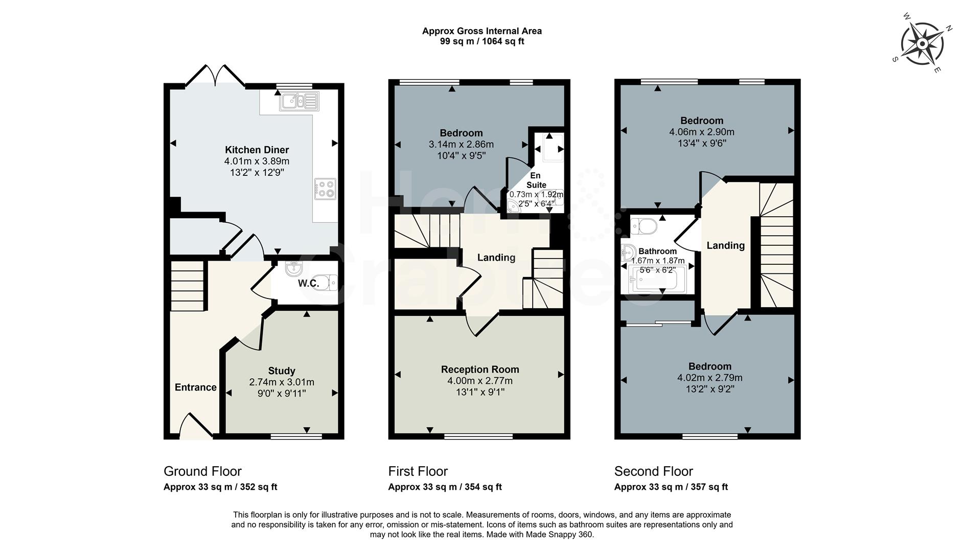 215, Church Road, Cardiff floorplan