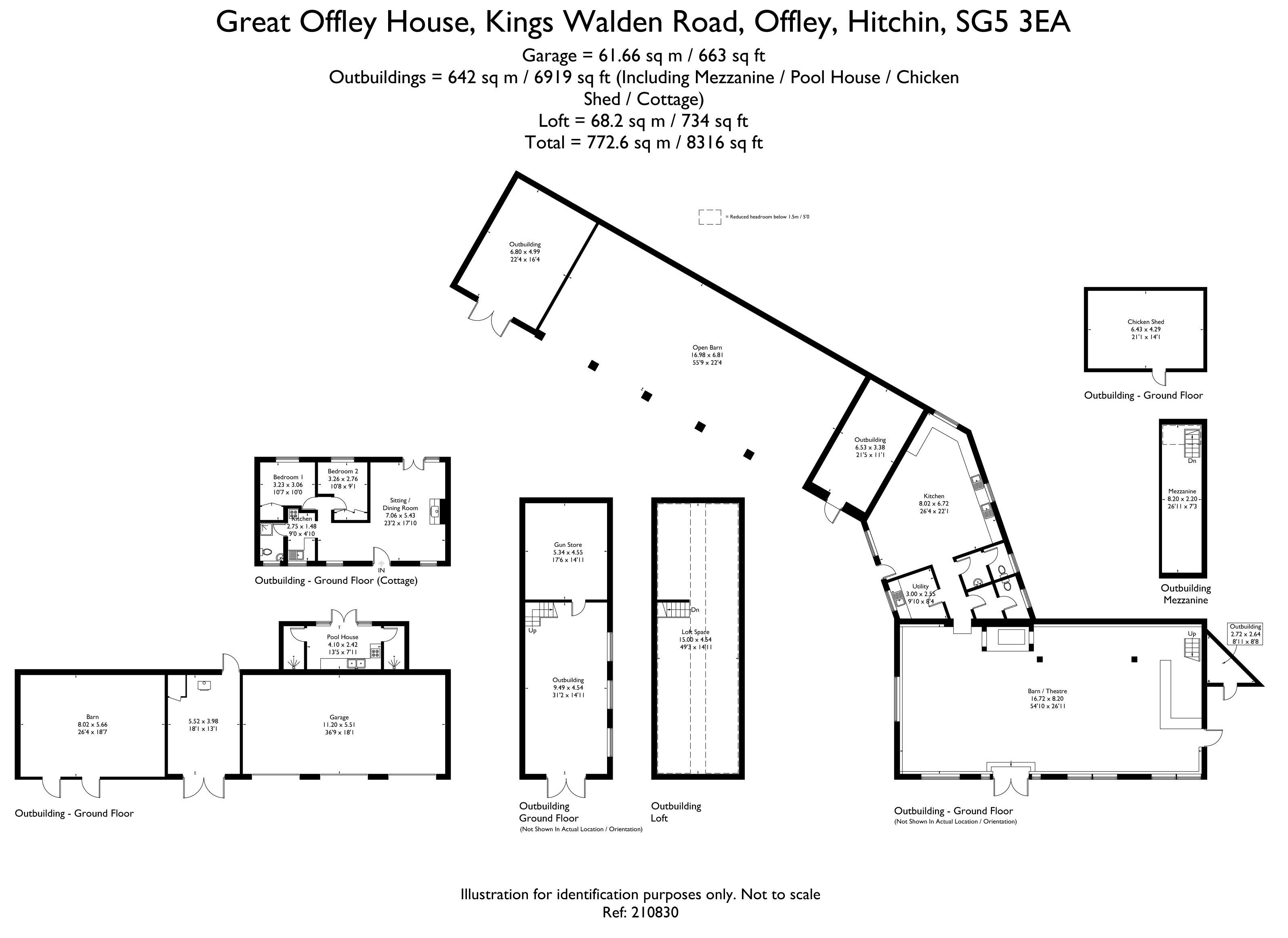 Kings Walden Road, Offley, Hitchin SG5, 8 bedroom detached house for