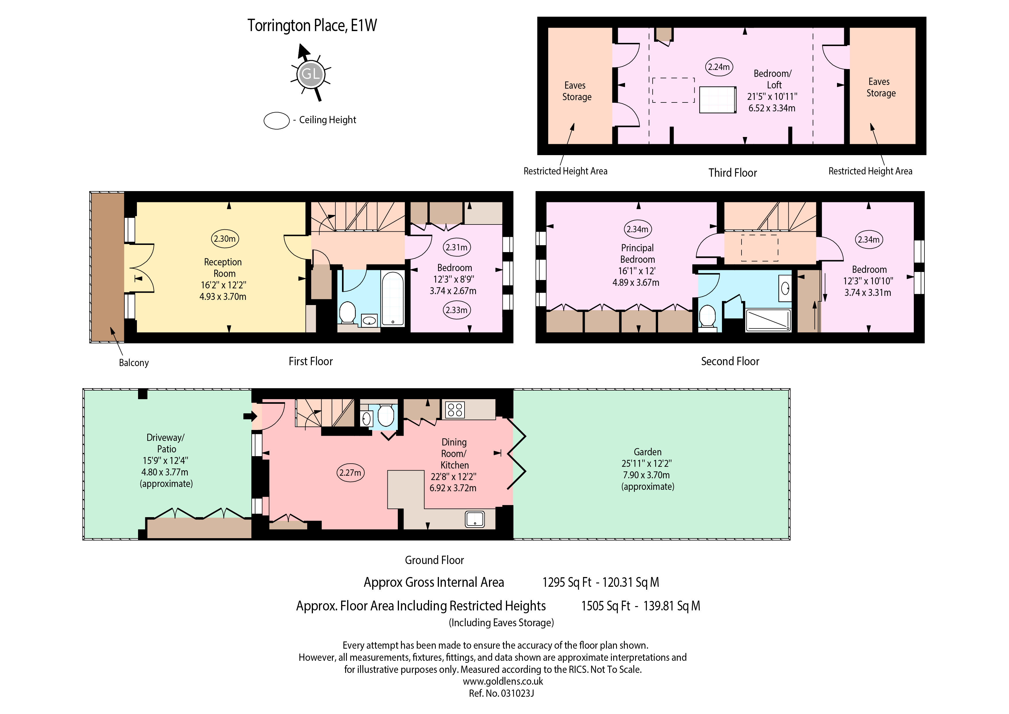 13, Torrington Place, London floorplan