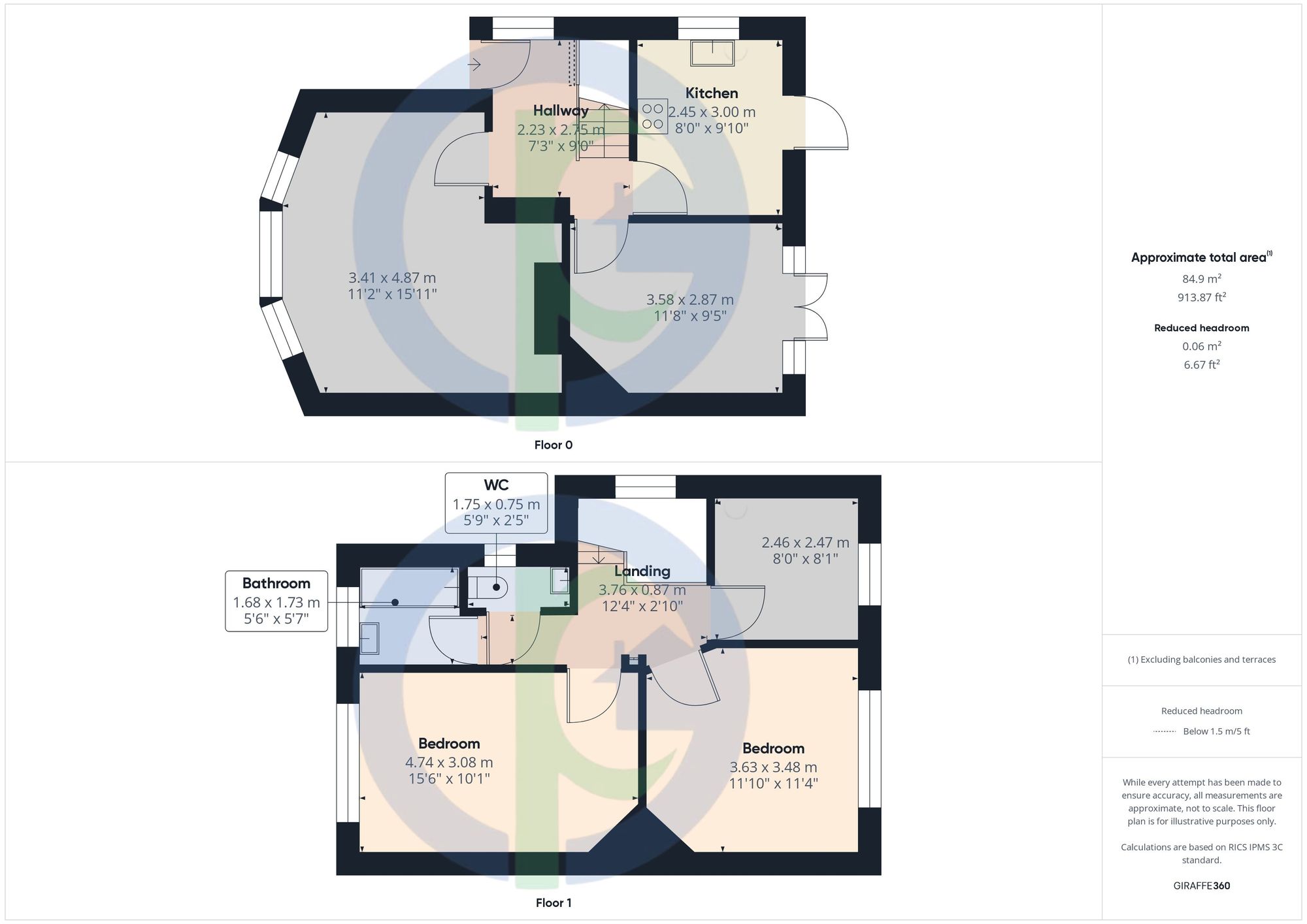 25 Dale Green Road, London floorplan