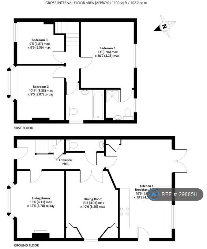 Sharps Lane, Ruislip floorplan