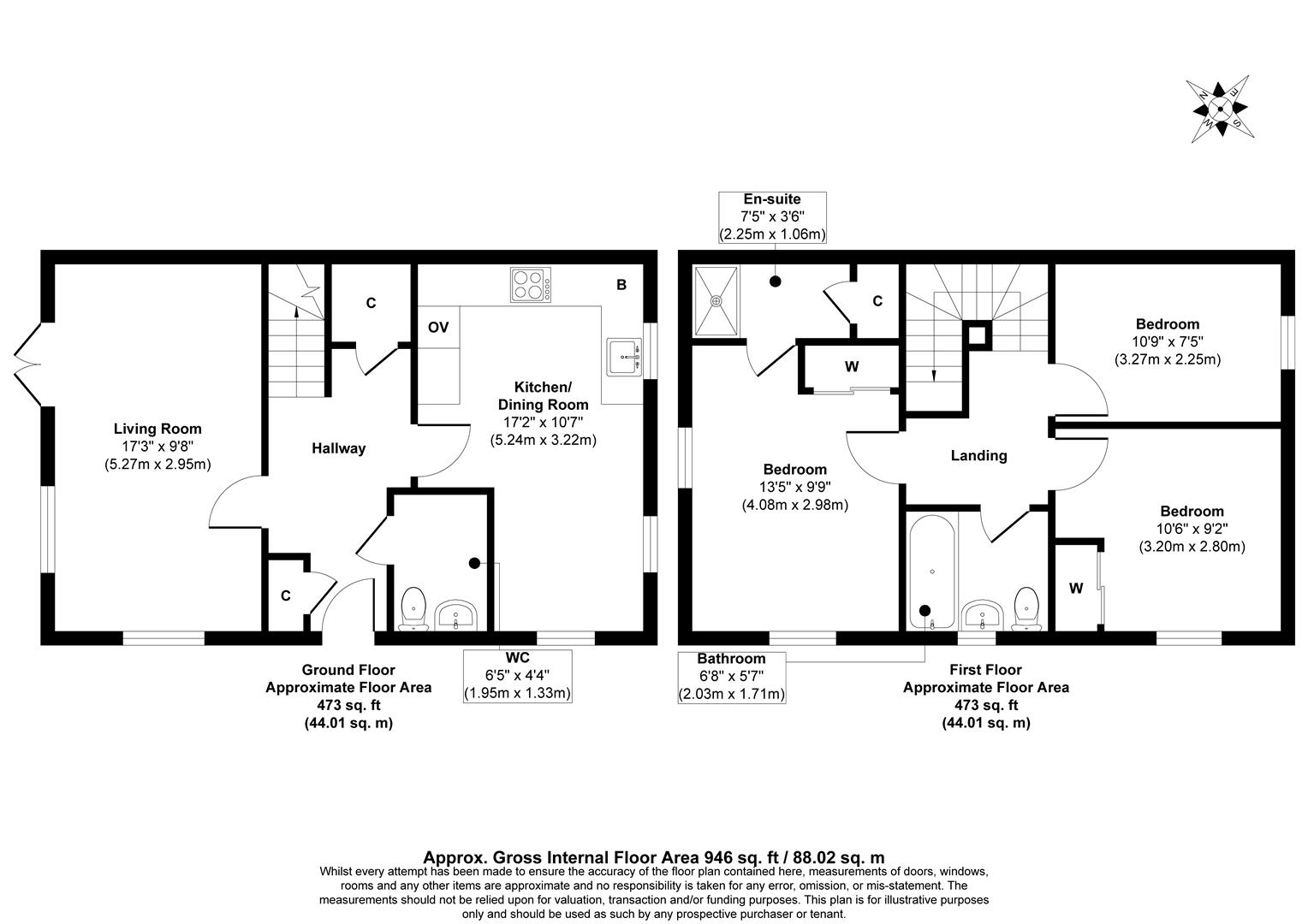 55, Cortland Way, Stourport-On-Severn floorplan