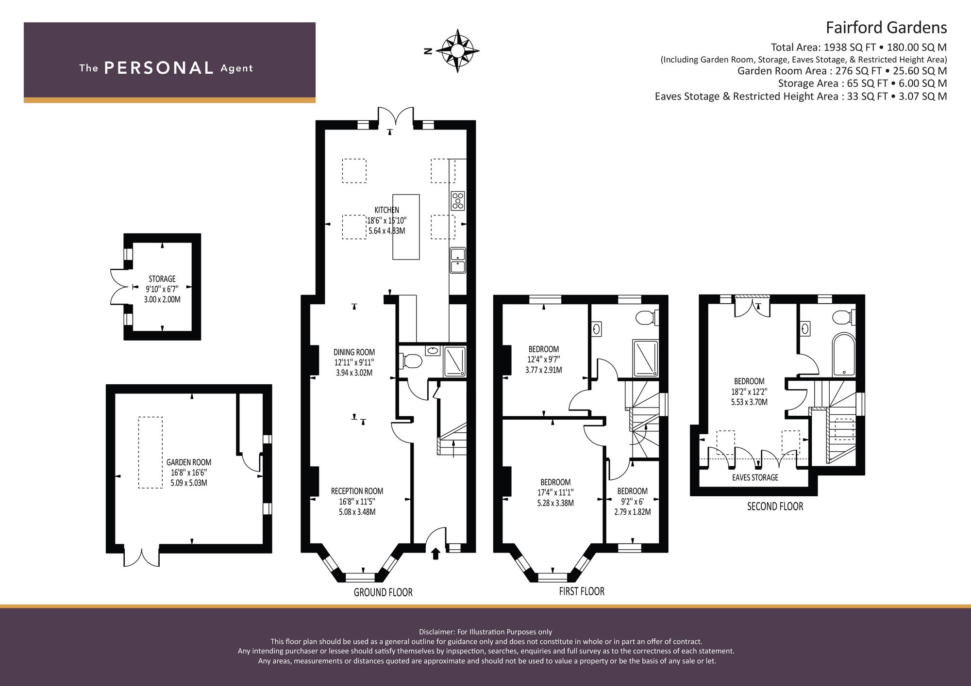 39, Fairford Gardens, Worcester Park floorplan