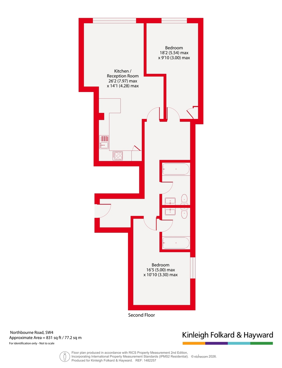 Flat 13, 32, Northbourne Road, London floorplan
