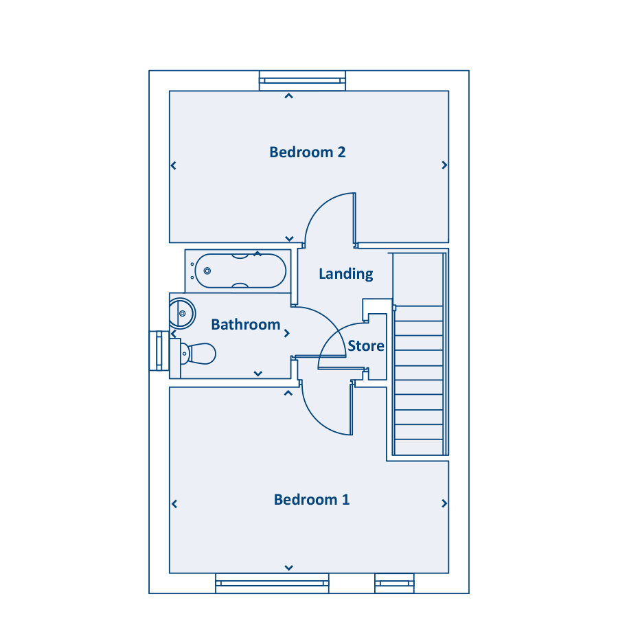 "The Foxhill" at Harborough Avenue, Sheffield S2, 2 bedroom semi