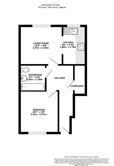 3, St. Francis Close, Rochester floorplan