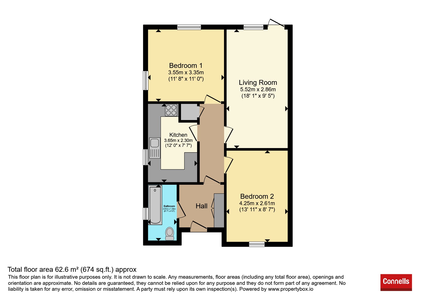 Flat 1, Scott House, Station Approach, Tonbridge floorplan