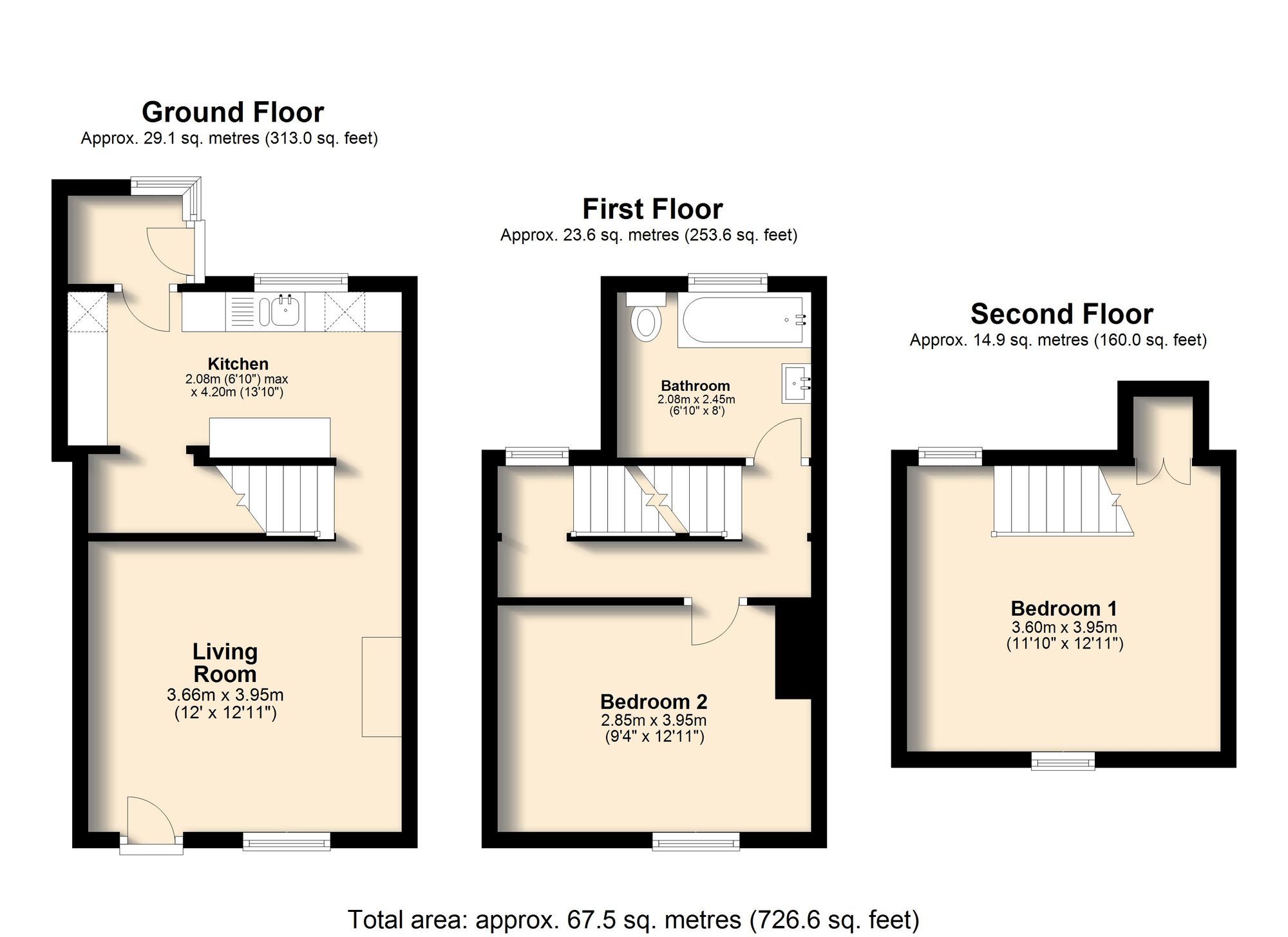 79 North Road, Chesterfield floorplan